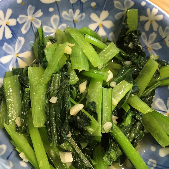 超簡単!お酒のつまみに小松菜の青菜炒め♪レポ歓迎☆